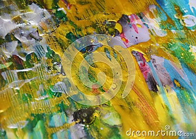 Pastel golden painting contrasts abstract background Stock Photo