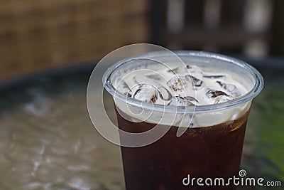 Sparkling Nitro Cold Brew Coffee Stock Photo