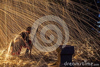 Sparkling soldier Stock Photo