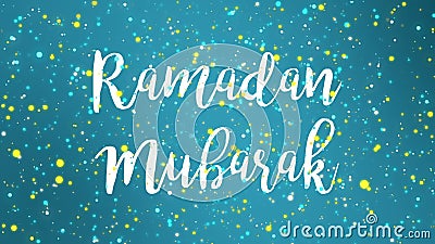 Sparkly Teal Blue Ramadan Mubarak Greeting Card Video Stock Footage - Video  of celebration, animation: 179708480