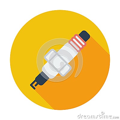 Sparkplug single icon. Vector Illustration