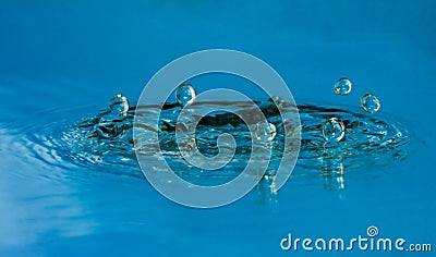 Sparks of blue water Stock Photo