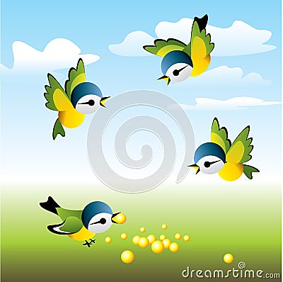 Sparrow Vector Illustration