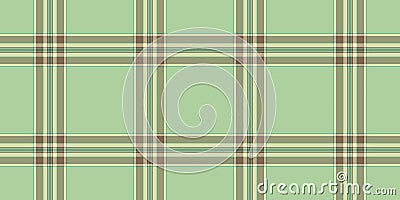 Sparse fabric check pattern, string vector plaid textile. Shabby tartan texture background seamless in pastel and light colors Vector Illustration
