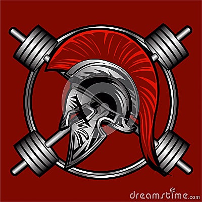 Spartan fitness vector design Vector Illustration