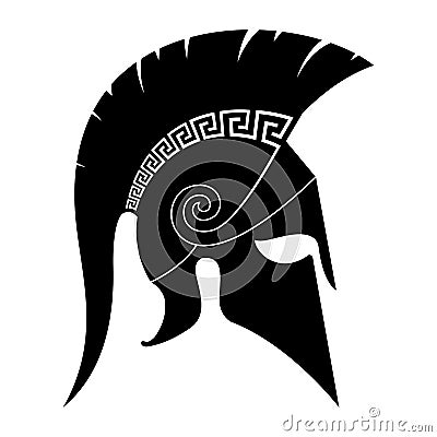 Spartan Helmet. Vector Illustration