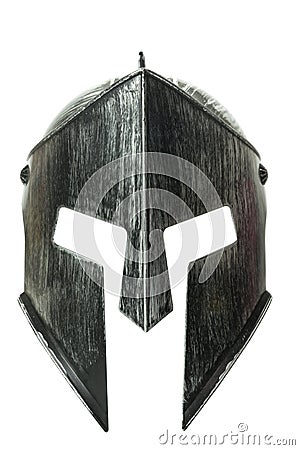 Spartan helmet isolated on white background 2 Stock Photo