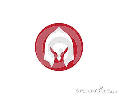 Spartan helmet vector icon Vector Illustration