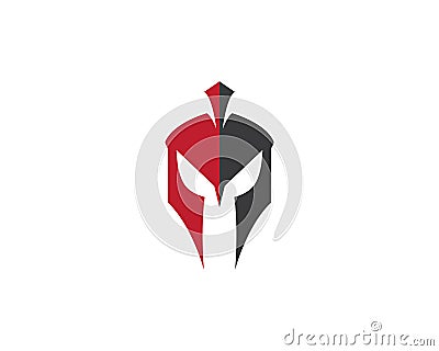 Spartan helmet vector icon Vector Illustration