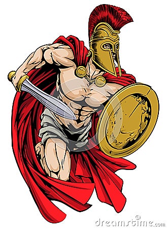Spartan mascot Vector Illustration