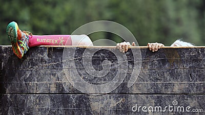 Spartan obstacle running race Editorial Stock Photo