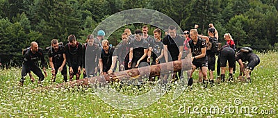 Spartan obstacle running race Editorial Stock Photo