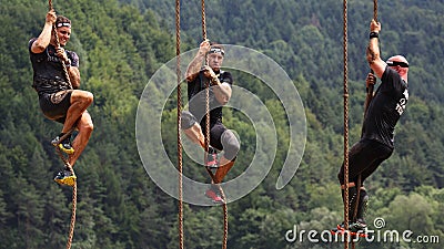 Spartan obstacle running race Editorial Stock Photo