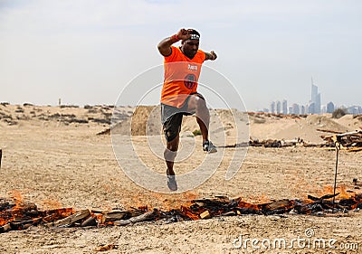 Spartan Race Dubai Editorial Stock Photo