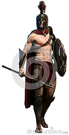 Spartan warrior Stock Photo