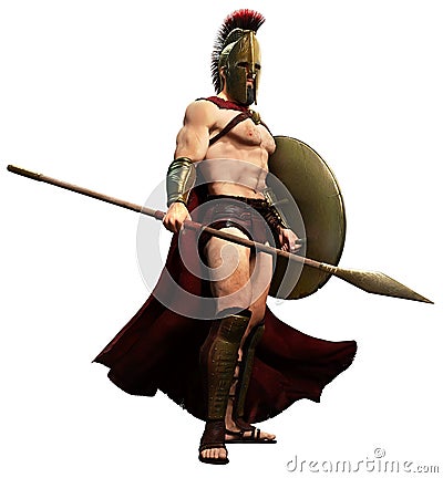 Spartan warrior Stock Photo