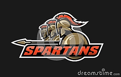 Spartan warriors. Vector Illustration