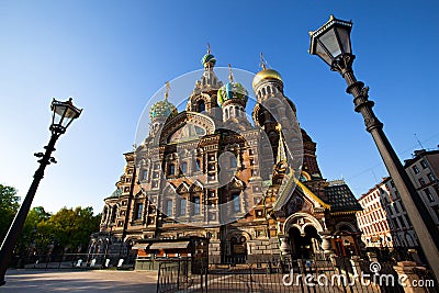 Spas-na-krovi cathedral in St.Petersburg Stock Photo