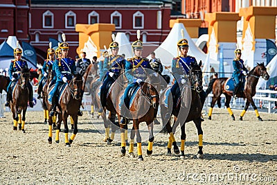 Spasskaya Tower international military music festival Editorial Stock Photo