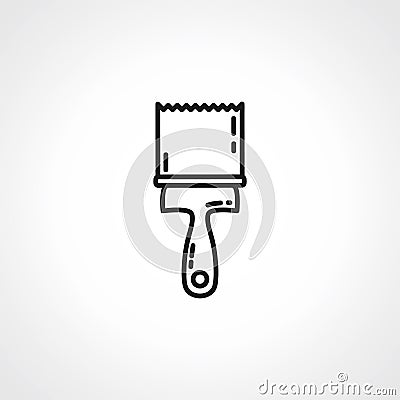 spatula icon. Spatula repair tool. Spackling or paint instruments Vector Illustration