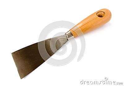 Spatula with wooden handle Stock Photo