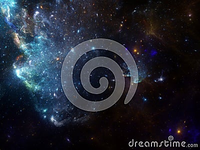 Space background with nebula and galaxies Stock Photo