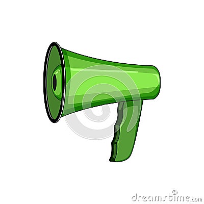 speak megaphone speaker cartoon vector illustration Cartoon Illustration