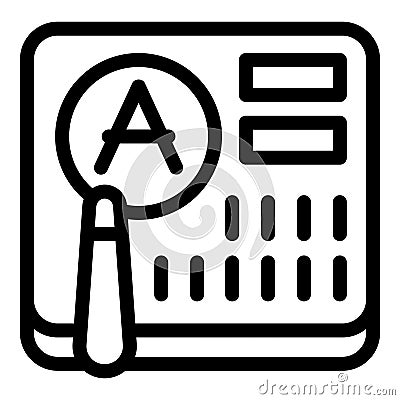 Speak session icon outline vector. Program remote Vector Illustration