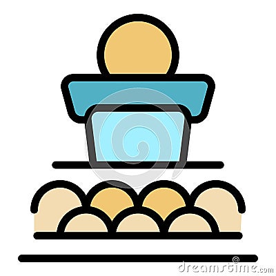 Speaker conference icon vector flat Stock Photo