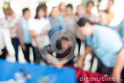Speaker Giving a Talk at Business Meeting. Audience in the conference hall. Business and Entrepreneurship. Stock Photo