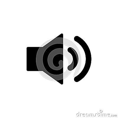 Speaker icon isolated on white background. Volume icon. Loudspeaker icon vector. Audio. Sound Vector Illustration