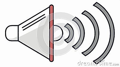 Speaker icon, sound and audio output symbol vector design Generative AI Vector Illustration