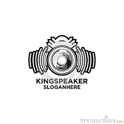 Speaker logo Vector Illustration