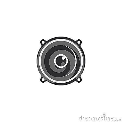 speaker logo template vector icon illustration Vector Illustration