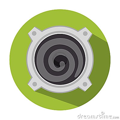 speaker sound isolated icon design Cartoon Illustration