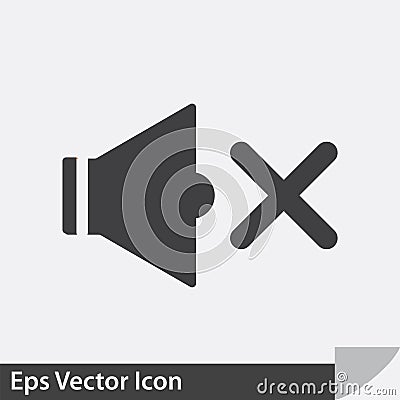 Speaker sound vector icon Vector Illustration