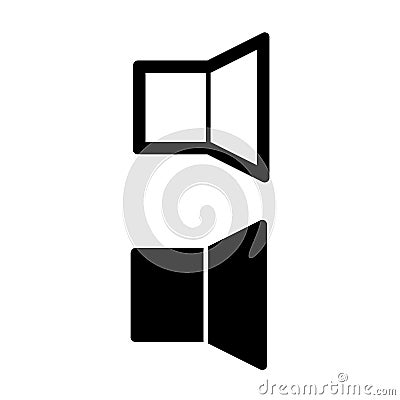 Speaker vector icon. Black and white illustration. Vector Illustration