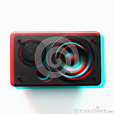 Speaker woofer musical electronic audio bass Stock Photo