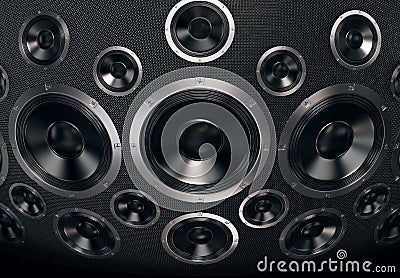 Speakers Background Stock Photo