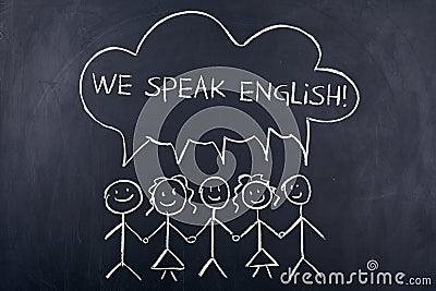 Speaking English Language Concept Stock Photo