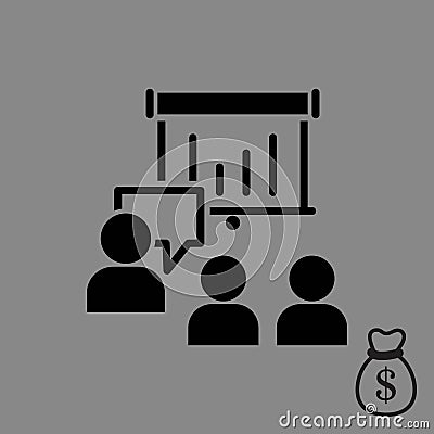 Speaking of people, the chat icon stock vector illustration Vector Illustration