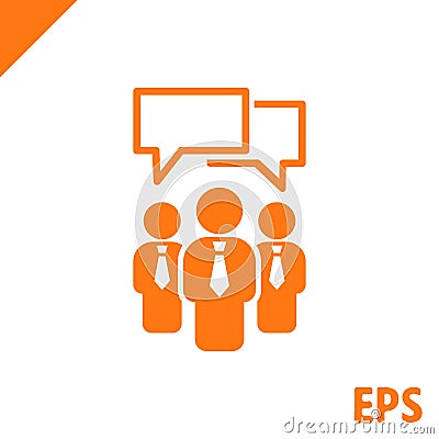 Speaking of people, the chat icon stock vector illustration Vector Illustration