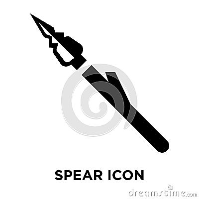 Spear icon vector isolated on white background, logo concept of Vector Illustration