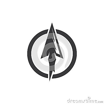 Spear logo icon Vector Illustration