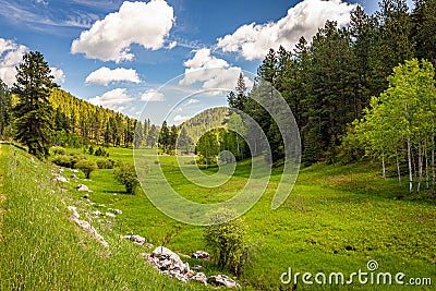 Spearfish Canyon Scenic Byway Stock Photo