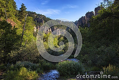 Spearfish Canyon Stock Photo