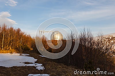 Special Astrophysical Observatory of the Russian Academy of Science Stock Photo