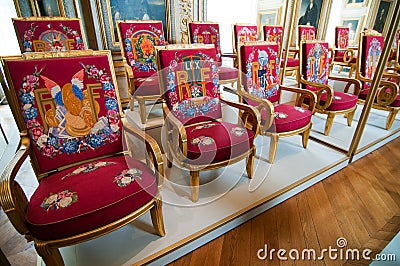 Special chairs for cabinet of ministers Editorial Stock Photo