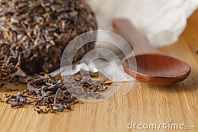 Special chinese tea puer Stock Photo