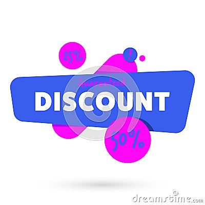 Special discount advertisement promo banner Vector Illustration